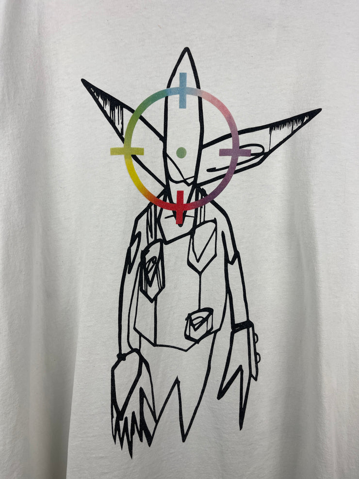 Off White X Futura SS20 Alien Oversized White Tee