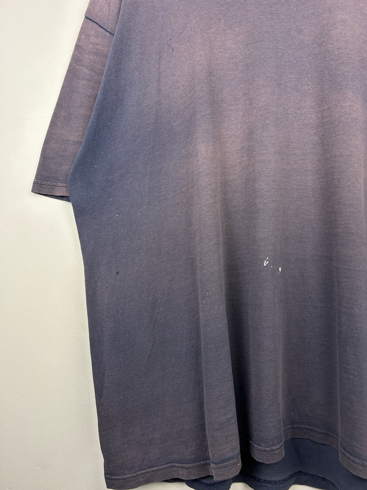 Vintage 90s Lee Sport Faded Navy Blank Tee