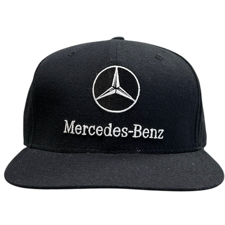 Vintage 90s New Era Mercedes Benz Black Strapback Hat