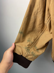 Vintage Real Tree Camo & Beige Reversible Hooded Work Jacket