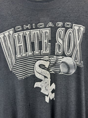 Vintage 90s MLB Logo 7 Chicago White Sox Faded Black Tee