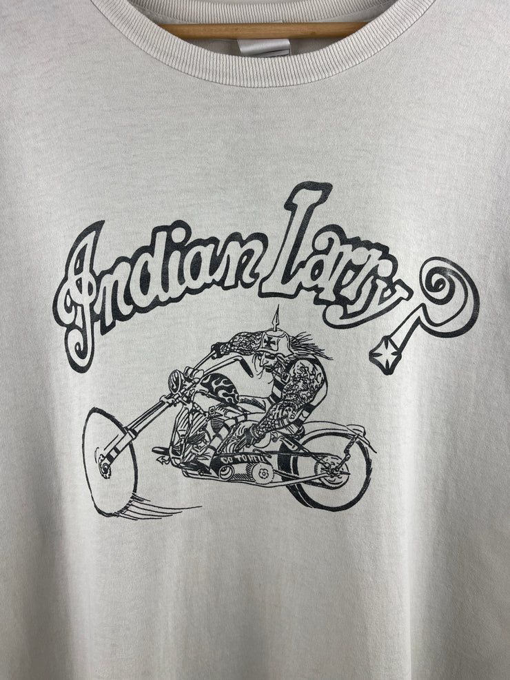 Vintage Indian Larry Choppers Rule White Tee