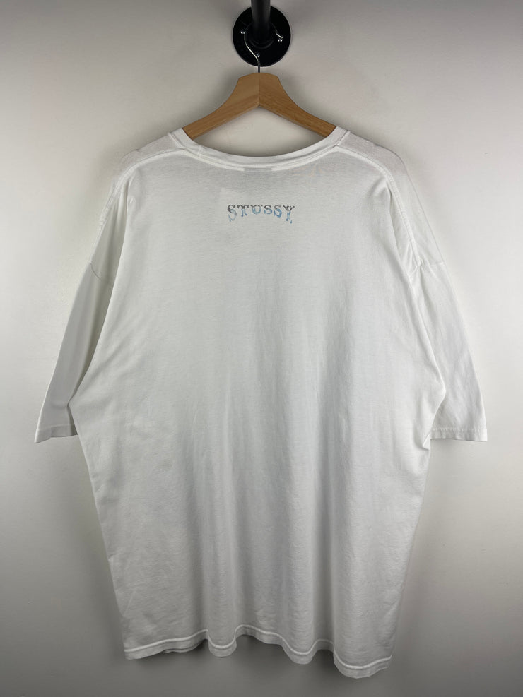 Stussy Air Brush Joker White Tee