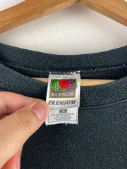 Vintage 90s The Buffalo News Embroidered Black Crewneck