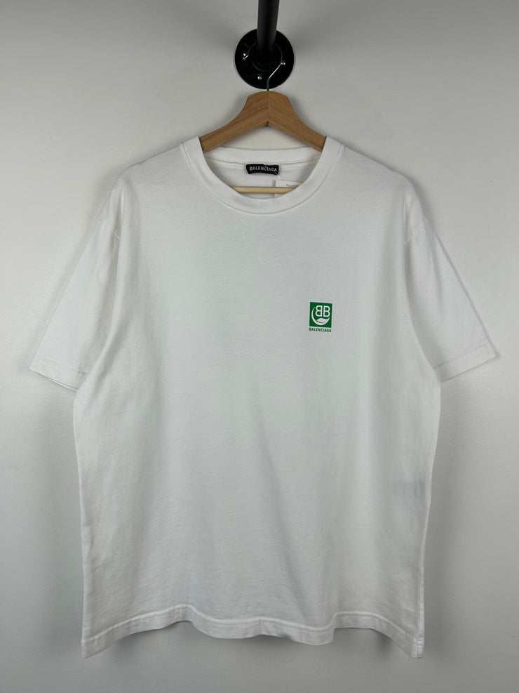 Balenciaga Bio Leaf White Tee
