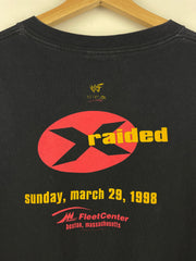 Vintage 90s WWF Wrestle Mania X Raided Boston Black Tee