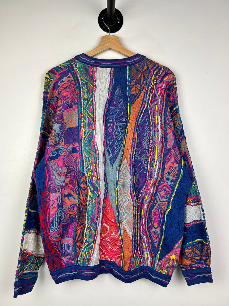 Vintage 90s Coogi Australia Multi Colour Pastel 3D Knit Sweater