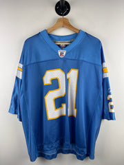 Vintage NFL Reebok San Diego Chargers Tomlinson Baby Blue Football Jersey