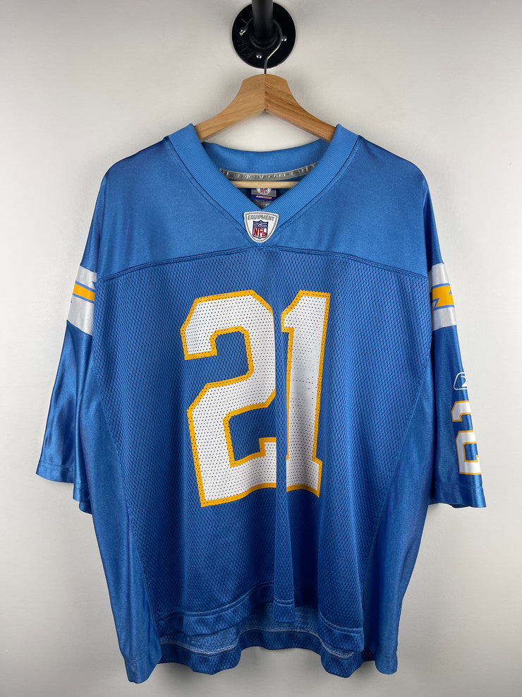 Vintage NFL Reebok San Diego Chargers Tomlinson Baby Blue Football Jersey