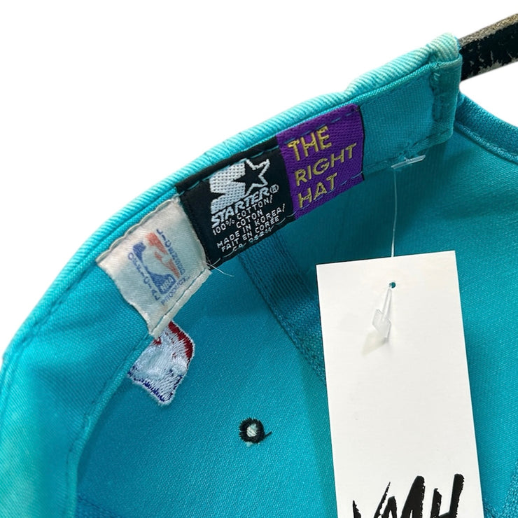 Vintage 90s NBA Starter Vancouver Grizzlies Faded Leather Strapback Hat