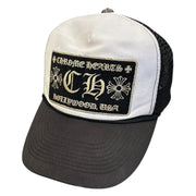 Chrome Hearts Hollywood Black & White Trucker Hat