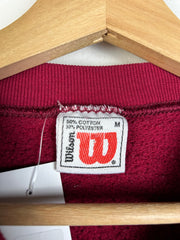 Vintage 90's Wilson Burgundy Crewneck