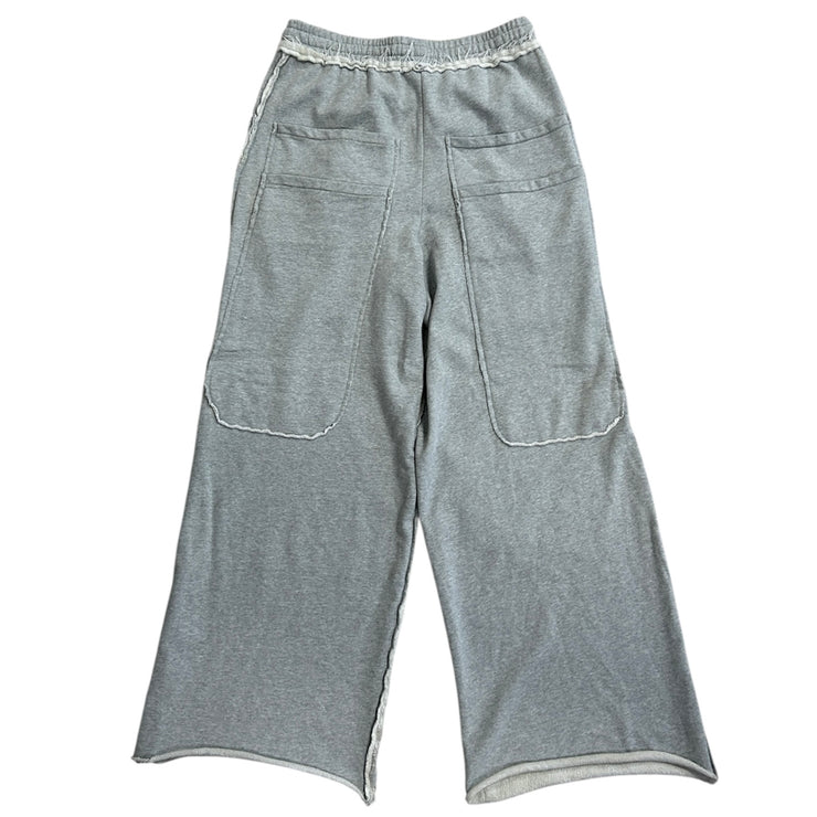 Happy Memories Don’t Die Distressed Wide Leg Baggy Grey Sweatpants