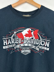 Vintage Harley Davidson Niagara Falls Black Tee