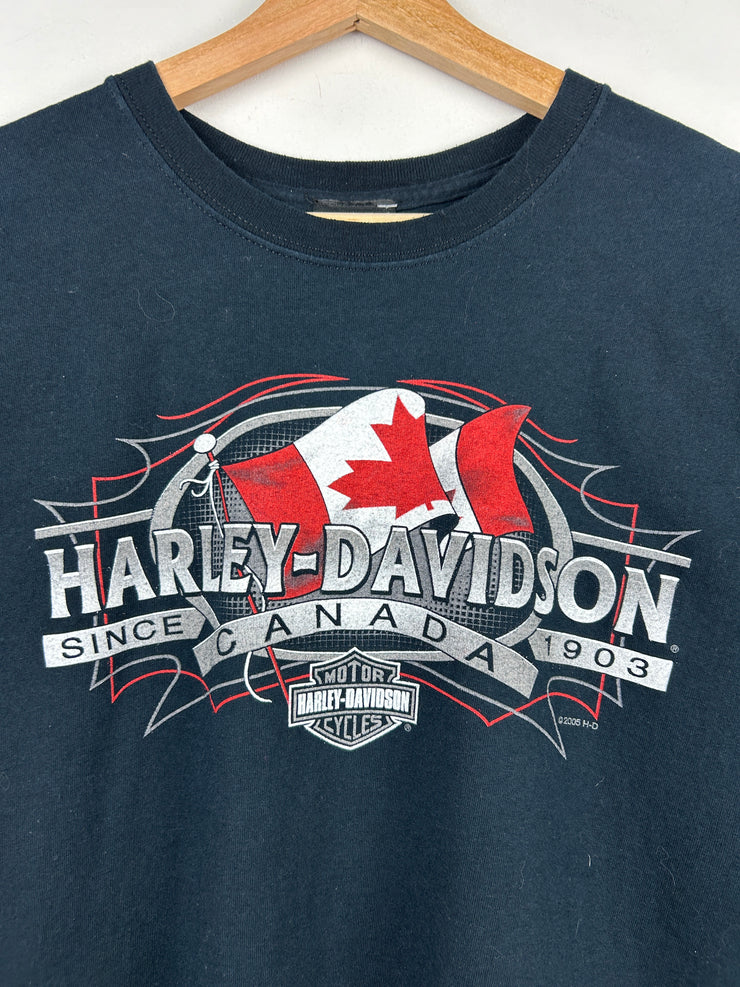 Vintage Harley Davidson Niagara Falls Black Tee