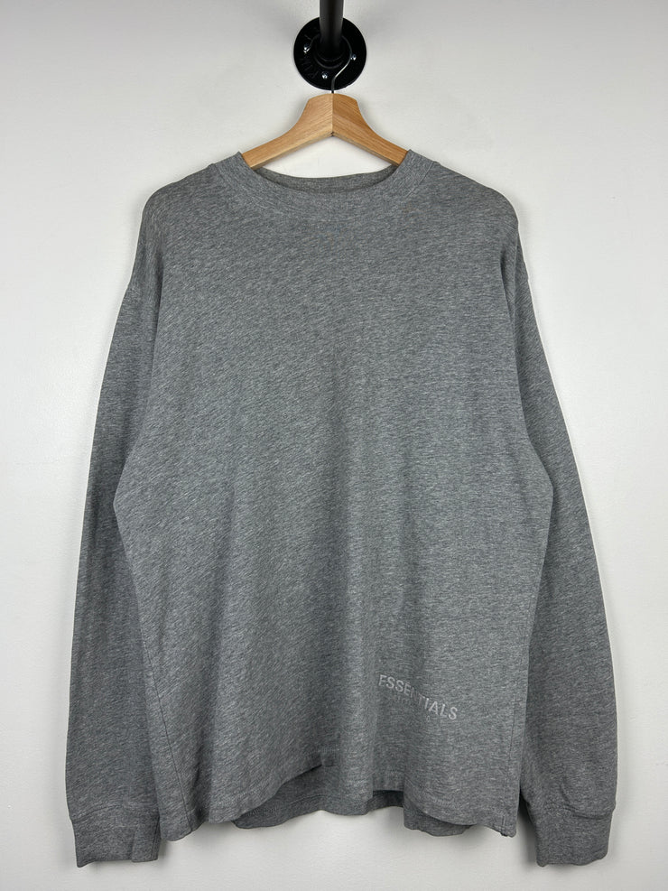 Fear Of God Essentials 3M Logo Grey Long Sleeve