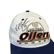 Vintage NHL Edmonton Oilers Signed Snapback Hat