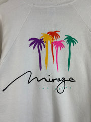 Vintage 1989 Lenard Vs. Duran Mirage White Crewneck