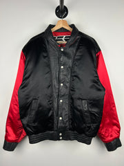 Vintage 90s Jeff Hamilton Dodge Viper Leather & Satin Reversible Jacket