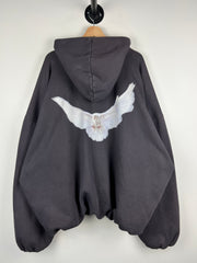Yeezy Gap Engineered By Balenciaga Dove Washed Black Hoodie