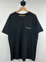 Chrome Hearts Shoulder Logo Spellout F*ck You Black Tee