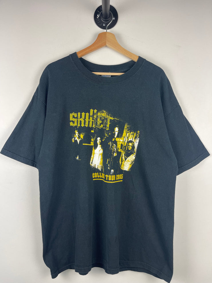Vintage 2005 Skillet The Collide Tour Black Tee