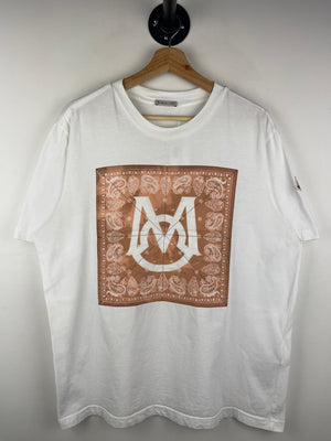 Moncler Bandana Motif White Tee