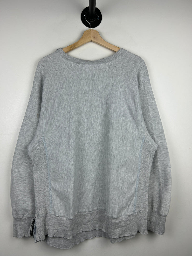 Vintage 80s Champion Reverse Weave Case Western Reserve University Grey Crewneck