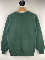 Vintage 90s Nike Spellout Swoosh Green Crewneck