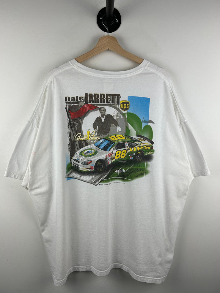 Vintage Nascar Chase Golf Dale Jarrett Arnold Palmer White Tee