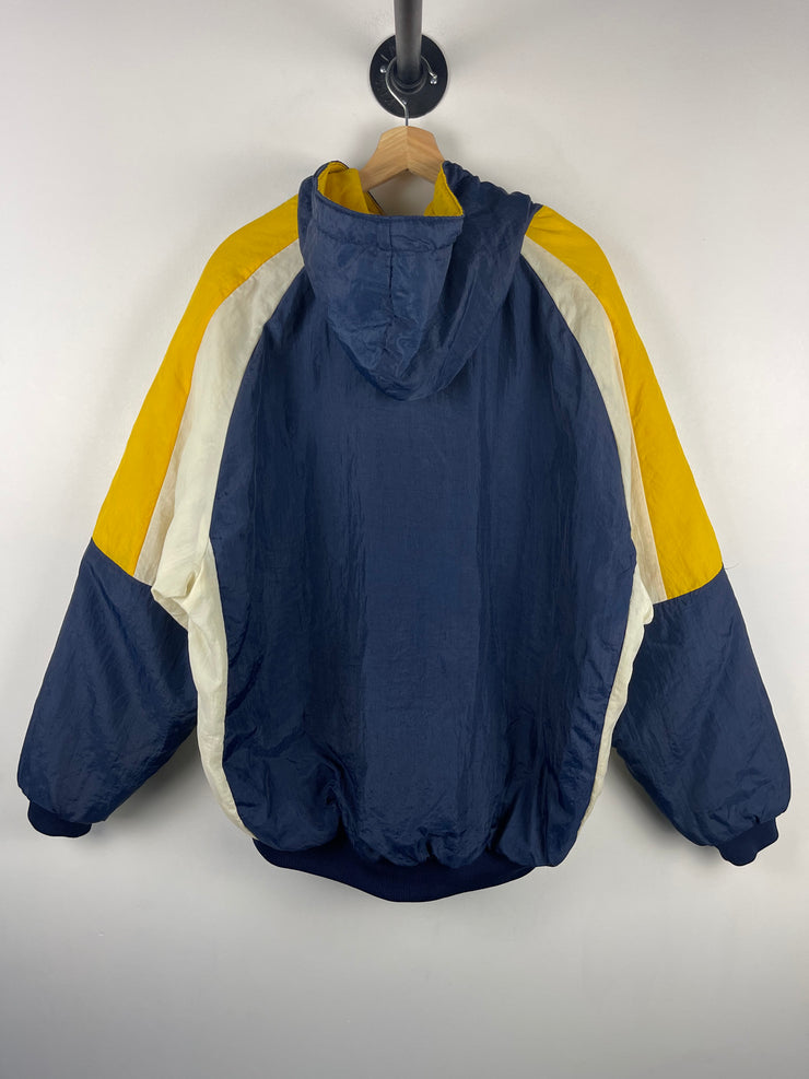 Vintage 90s Swingster West Virginia Mountaineers Navy Hooded Jacket