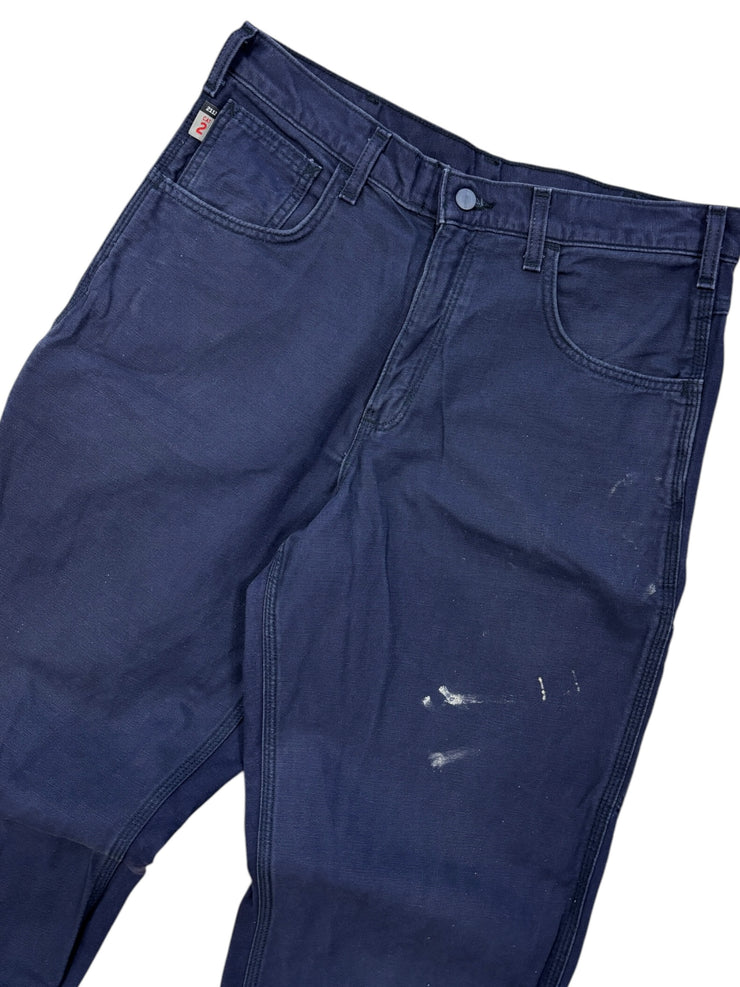 Vintage Carhartt Flame Resistant Navy Work Pants