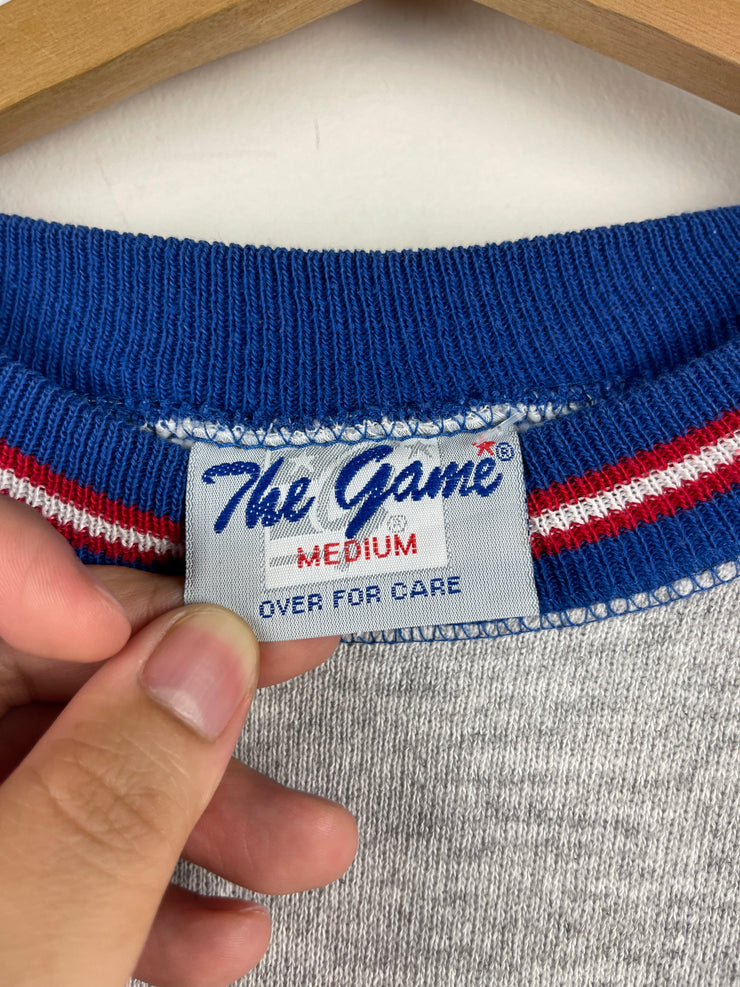 Vintage 90s NFL The Game Buffalo Bills Embroidered Grey Crewneck