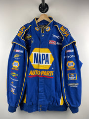 Vintage Nascar Chase Napa Auto Parts Blue Racing Jacket