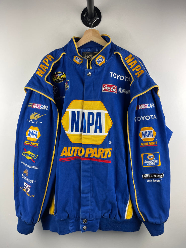 Vintage Nascar Chase Napa Auto Parts Blue Racing Jacket