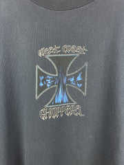 Vintage West Coast Choppers Motorcycle Navy Cut Off Tank Top