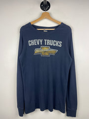 Vintage Chevrolet Trucks Navy Thermal Long Sleeve