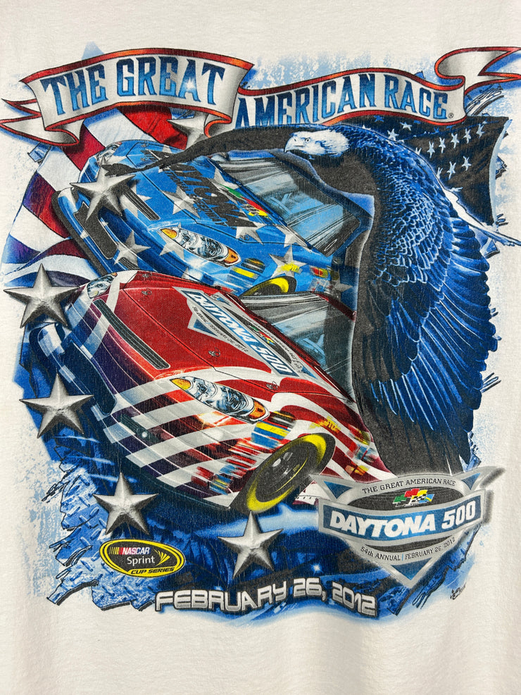Vintage Nascar Daytona 500 White Tee