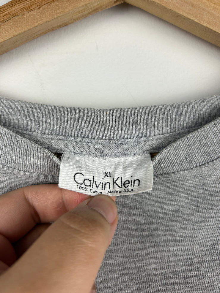 Vintage 90s Calvin Klein Grey Tee