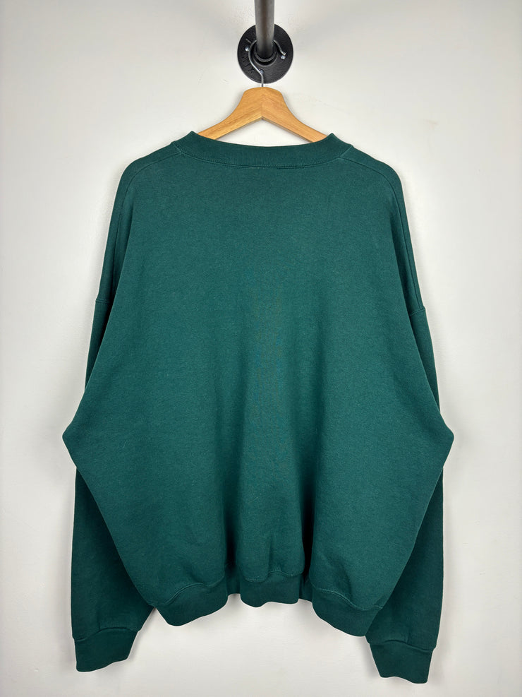 Vintage 90s Wilson Athletic Wear Green Crewneck