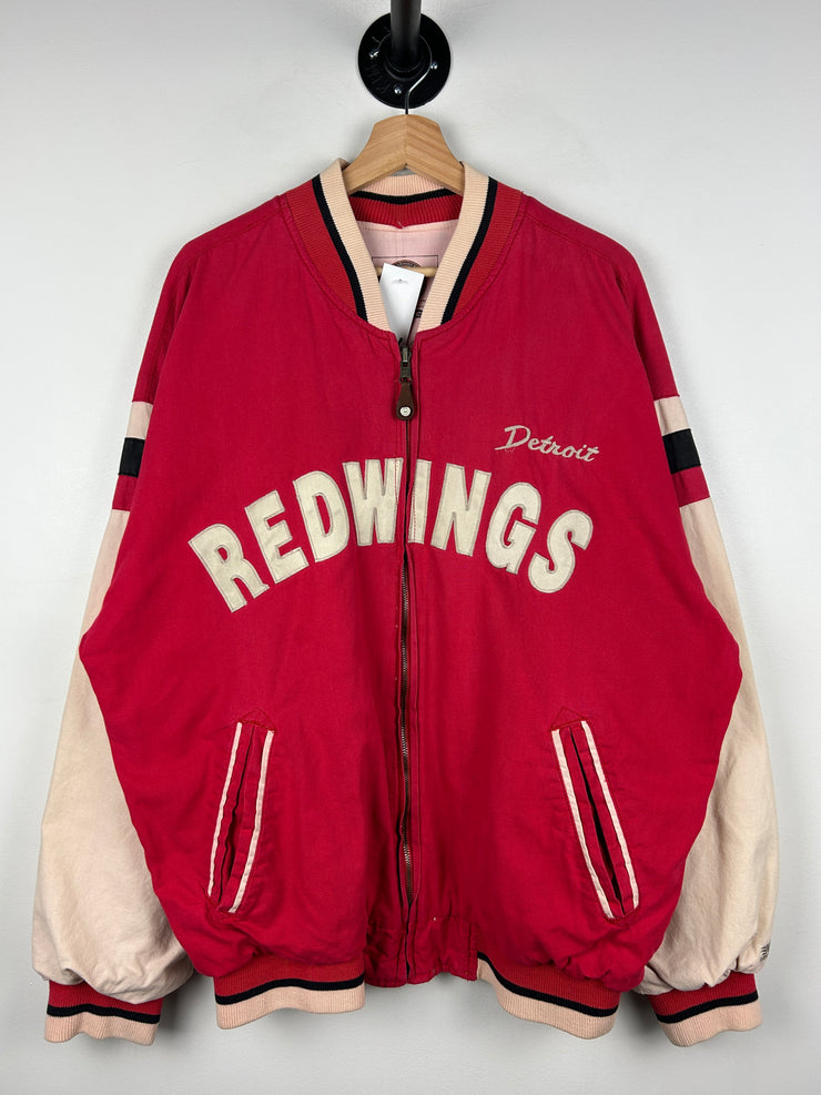 Vintage 90s NHL Mirage Detroit Red Wings Reversible Bomber Jacket