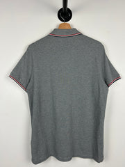 Moncler Patch Grey Polo Shirt