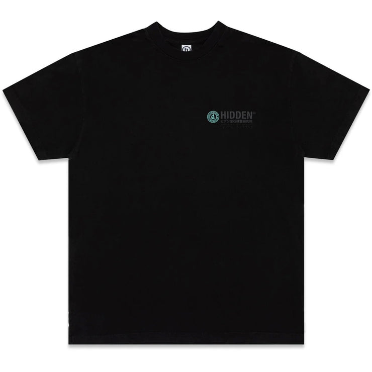 Hidden NY Ancient Turquoise H Logo Black Tee