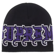 Supreme X New Era FW25 Outline Black Beanie