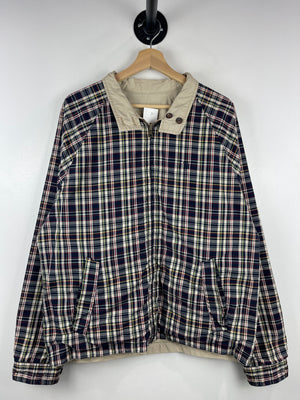 Vintage Tommy Hilfiger Harrington Plaid & Beige Reversible Jacket