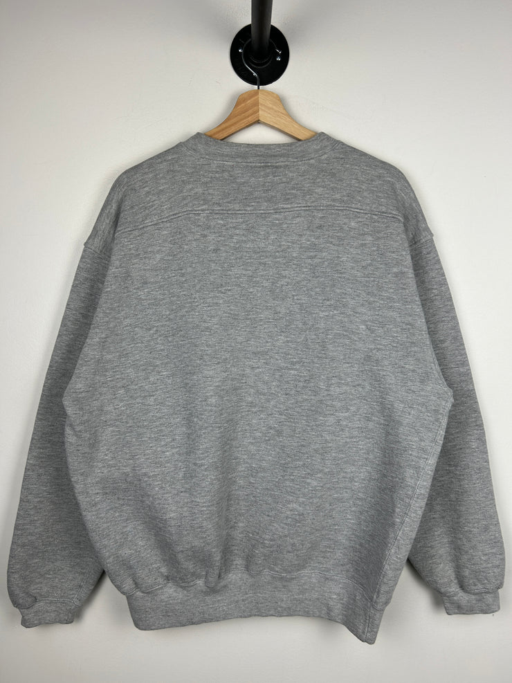 Vintage 90s NFL Starter Philadelphia Eagles Embroidered Grey Crewneck