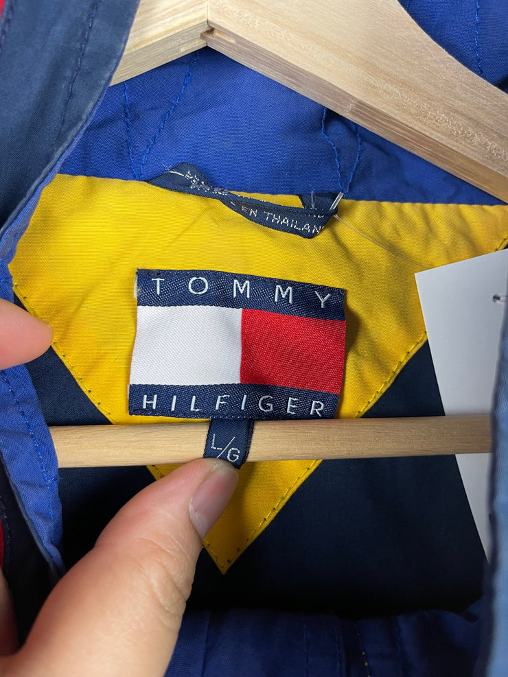 Vintage 90s Tommy Hilfiger Flag Yellow Windbreaker