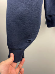 Vintage 90s Roots Athletics Canada Distressed Navy Crewneck