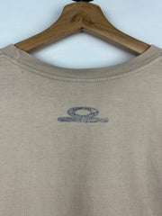 Vintage 90s Oakley Software Sunglasses Faded Beige Tee