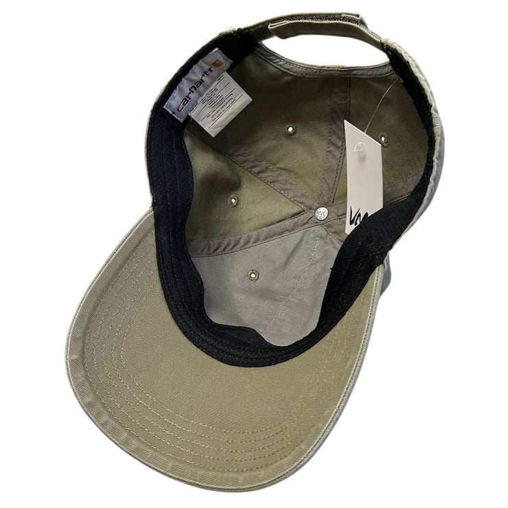 Vintage Carhartt Patch Olive Green Strapback Hat